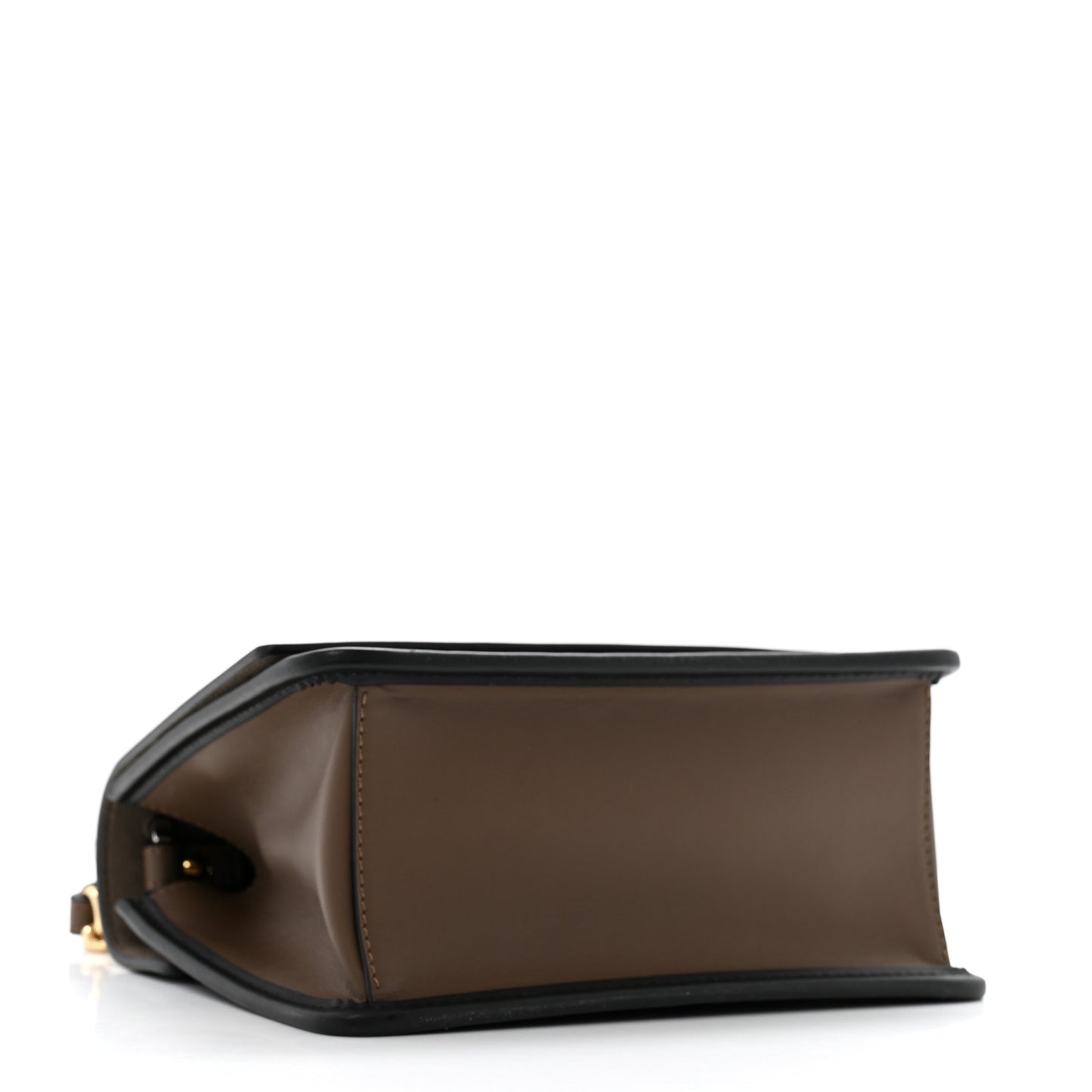 Vitello Century F is Fendi Bi-Color FF 1974 Embossed Small Kan I Shoulder Bag Maya Black