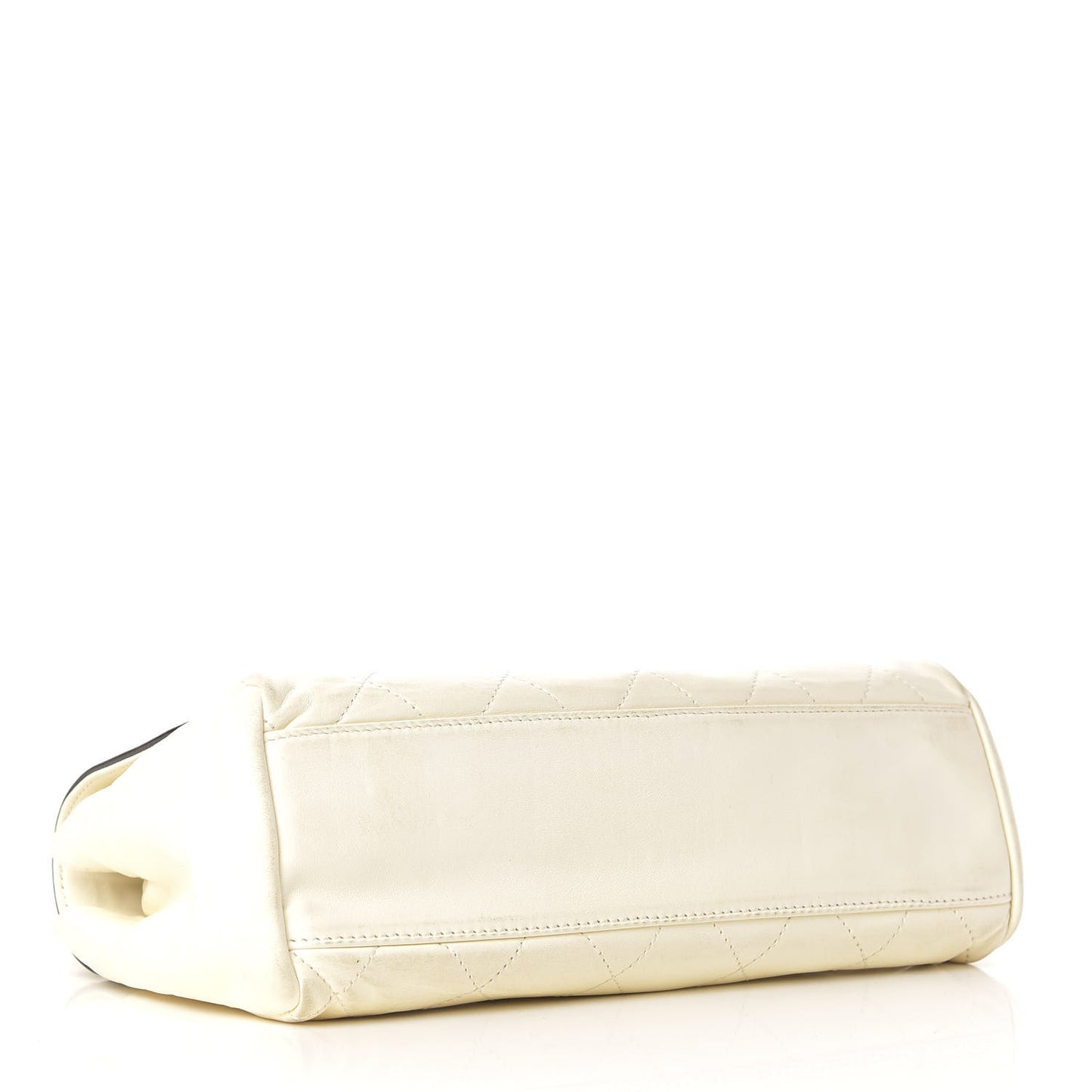 Lambskin Quilted Mademoiselle Flap White