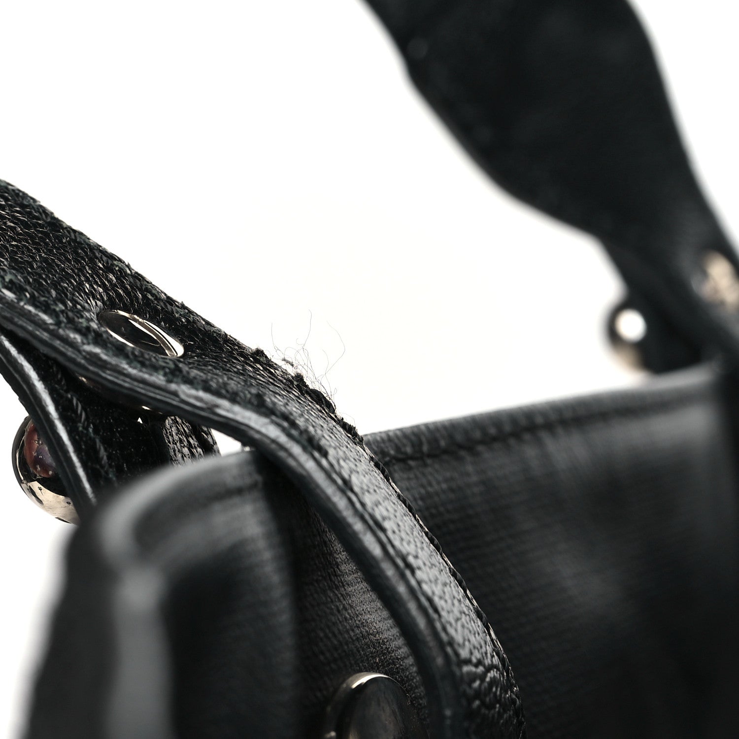 Chanel Coated Canvas Quilted Large Paris Biarritz Tote Black 12 of 12