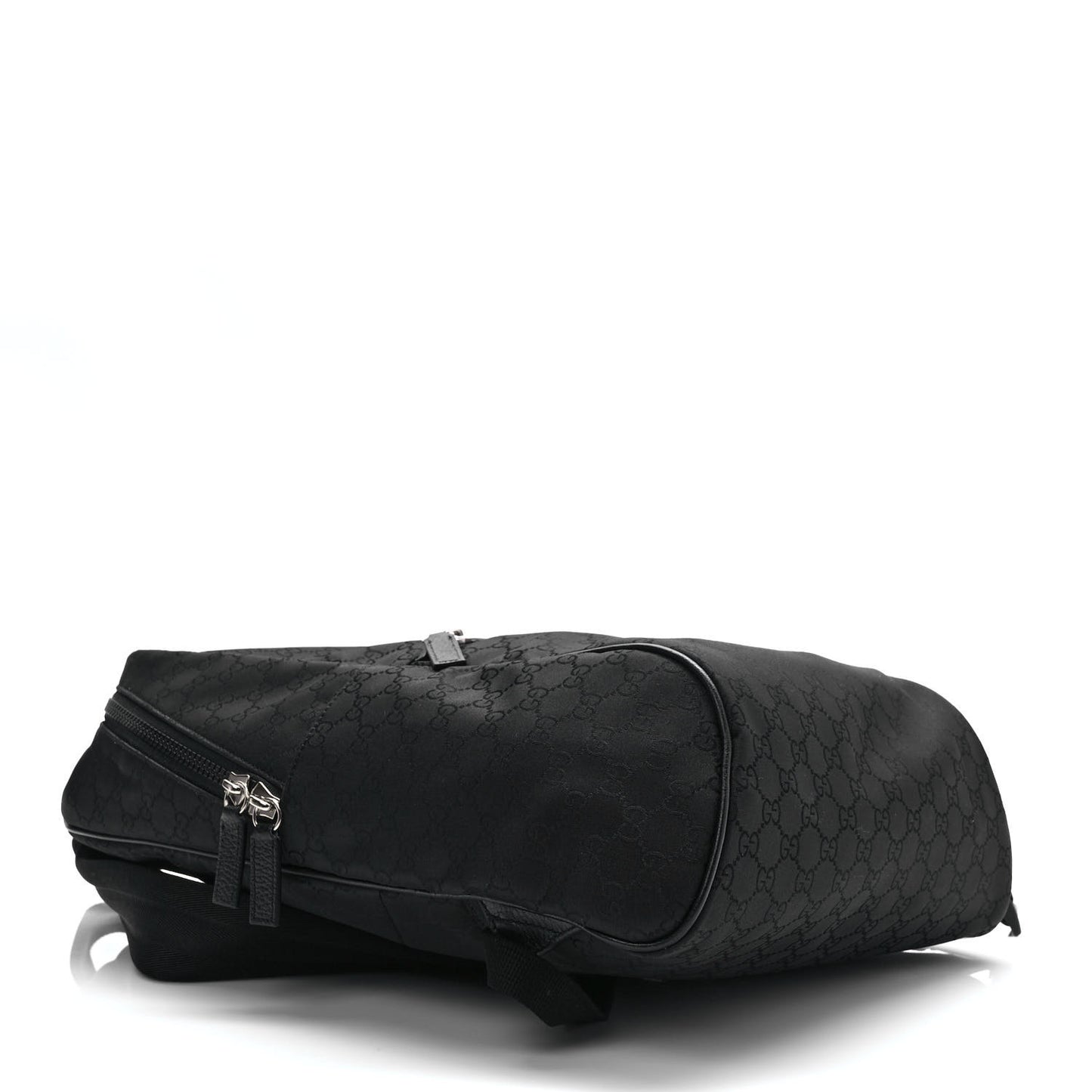 Nylon Monogram Slim Backpack Black