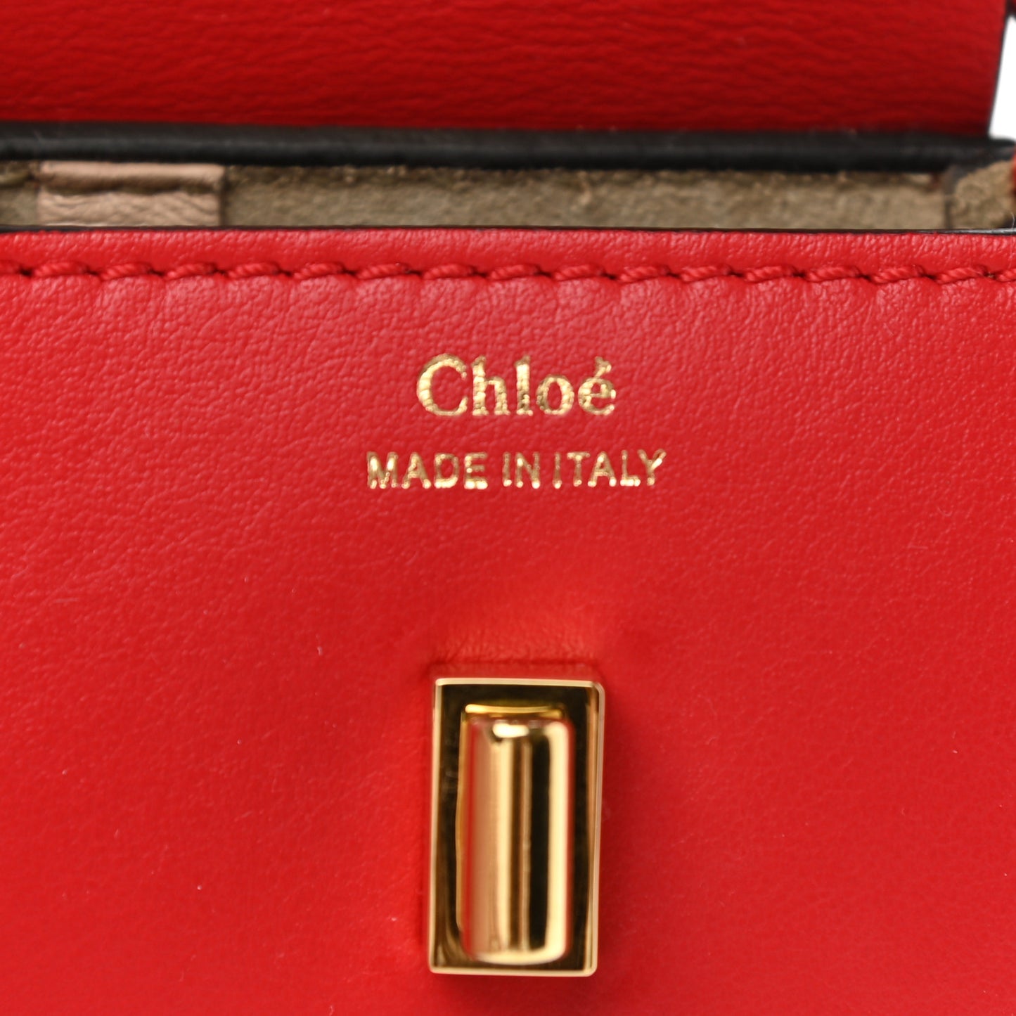 Shiny Calfskin Mini Drew Bracelet Bag Juicy Red