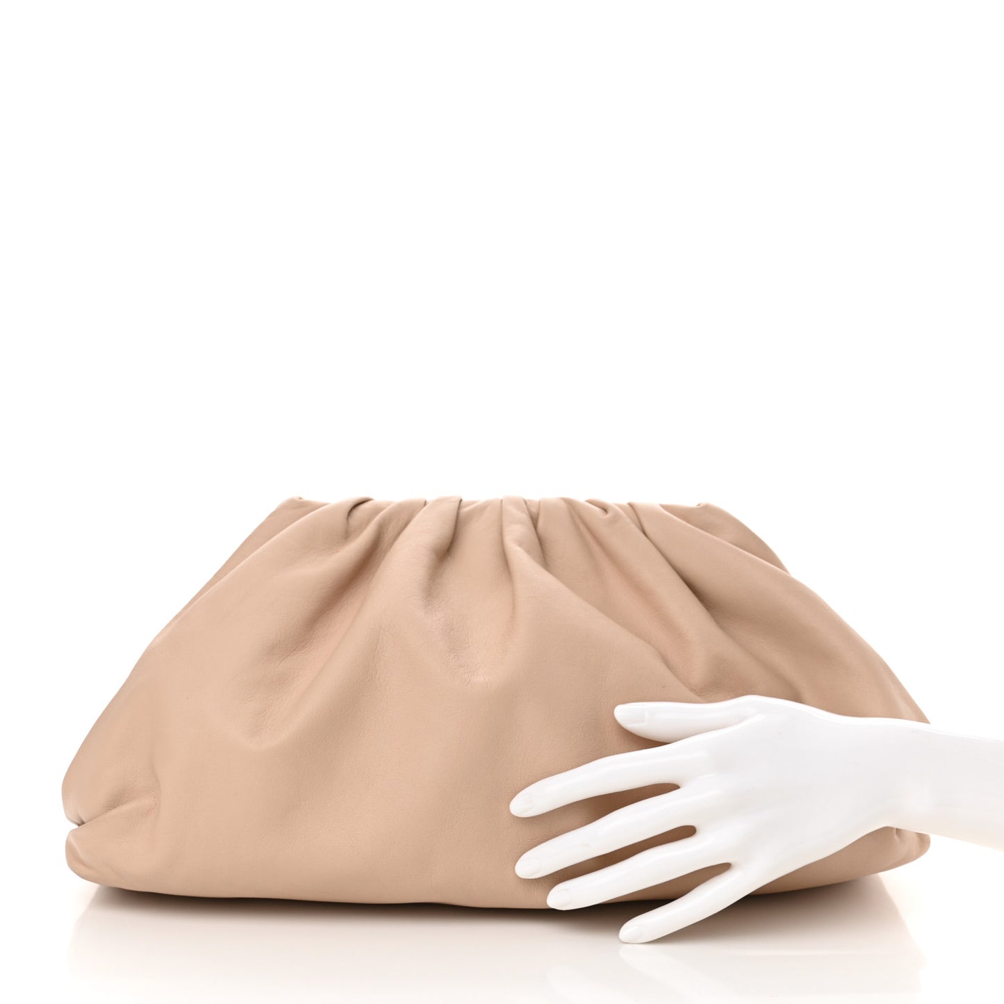 Smooth Butter Calf The Pouch Oversized Clutch Mist