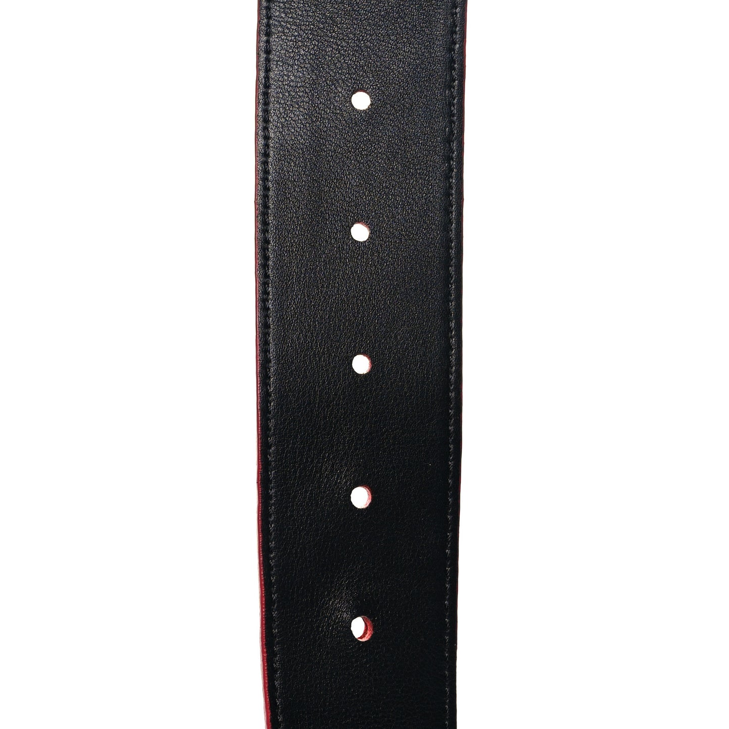 X SUPREME Calfskin Monogram 40mm LV Initiales Belt 110 44 Red
