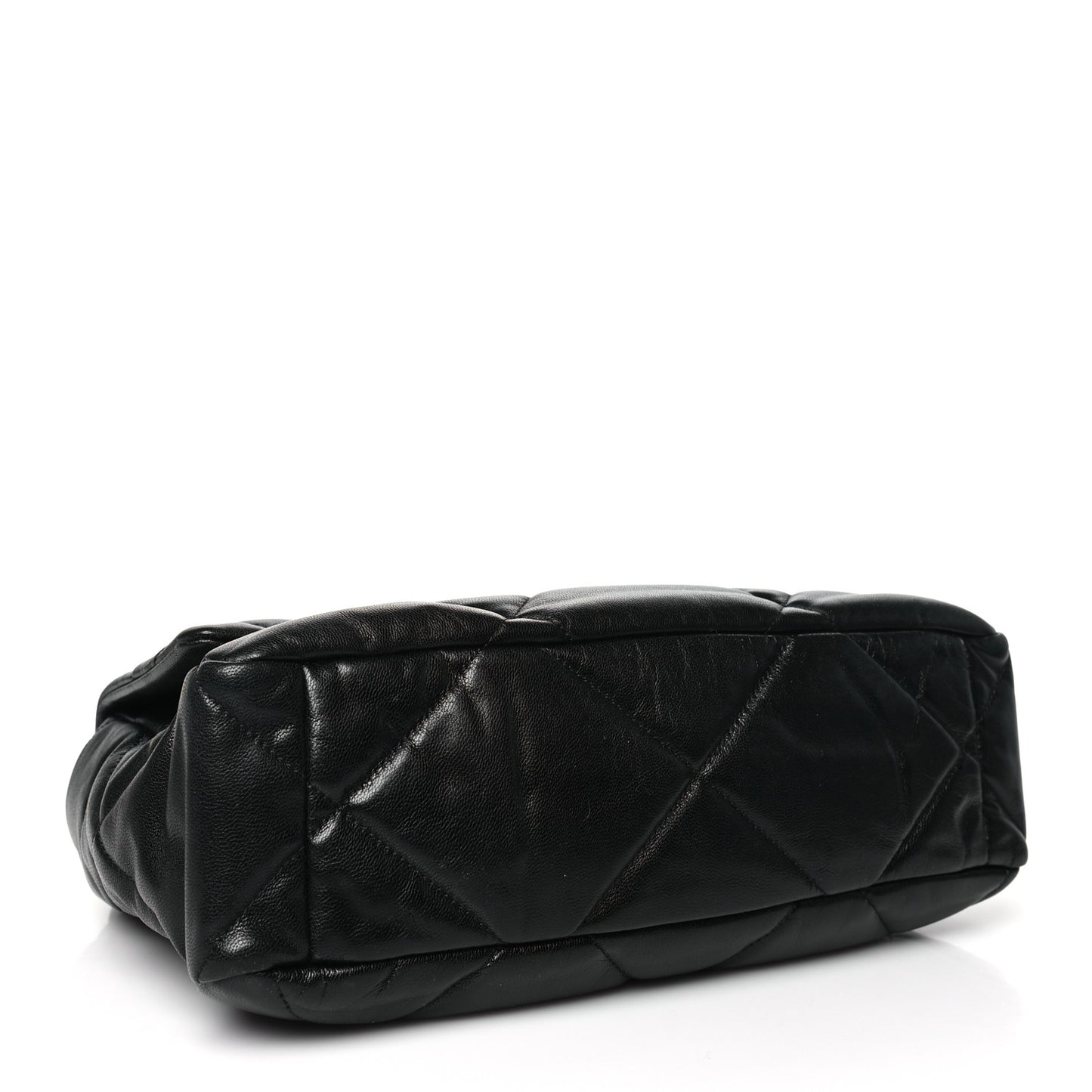 Lambskin Quilted Large Chanel 19 Flap Black