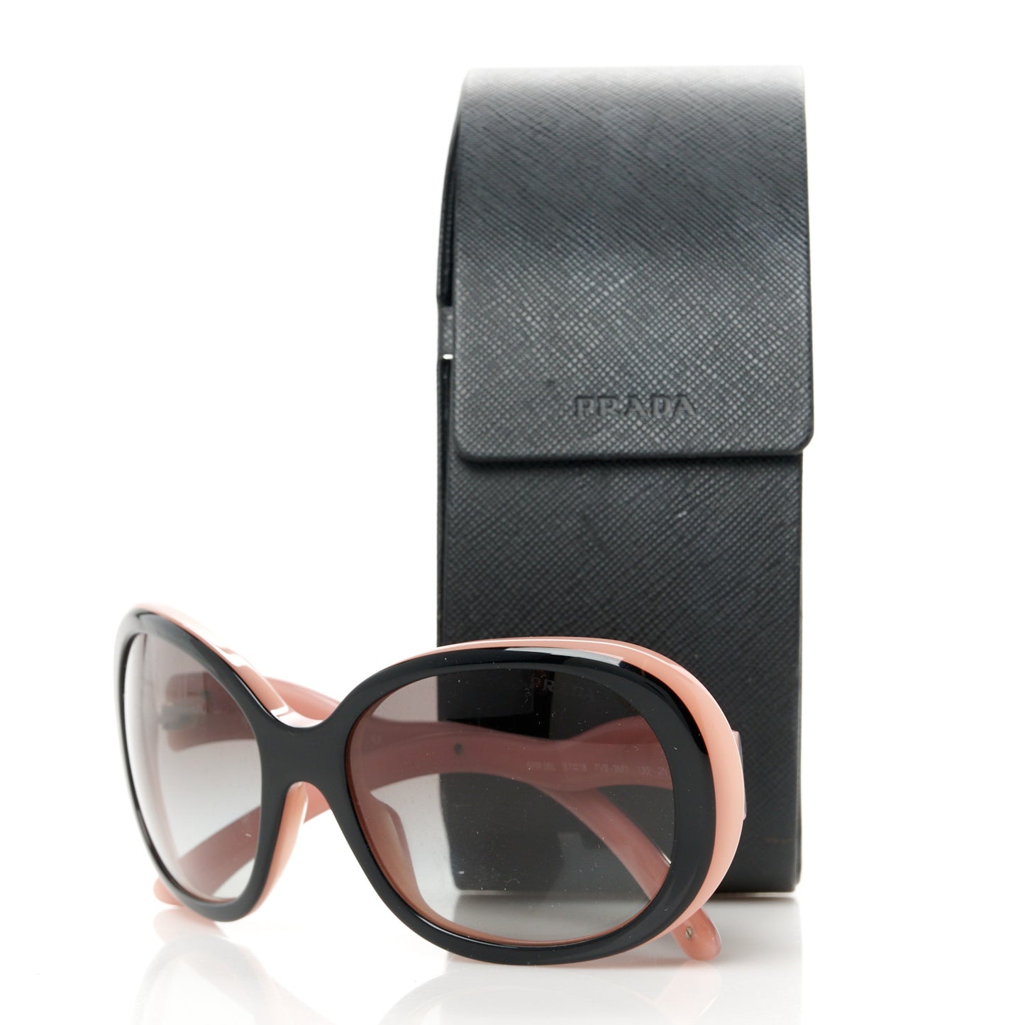 Acetate Round Sunglasses SPR08L Black Pink