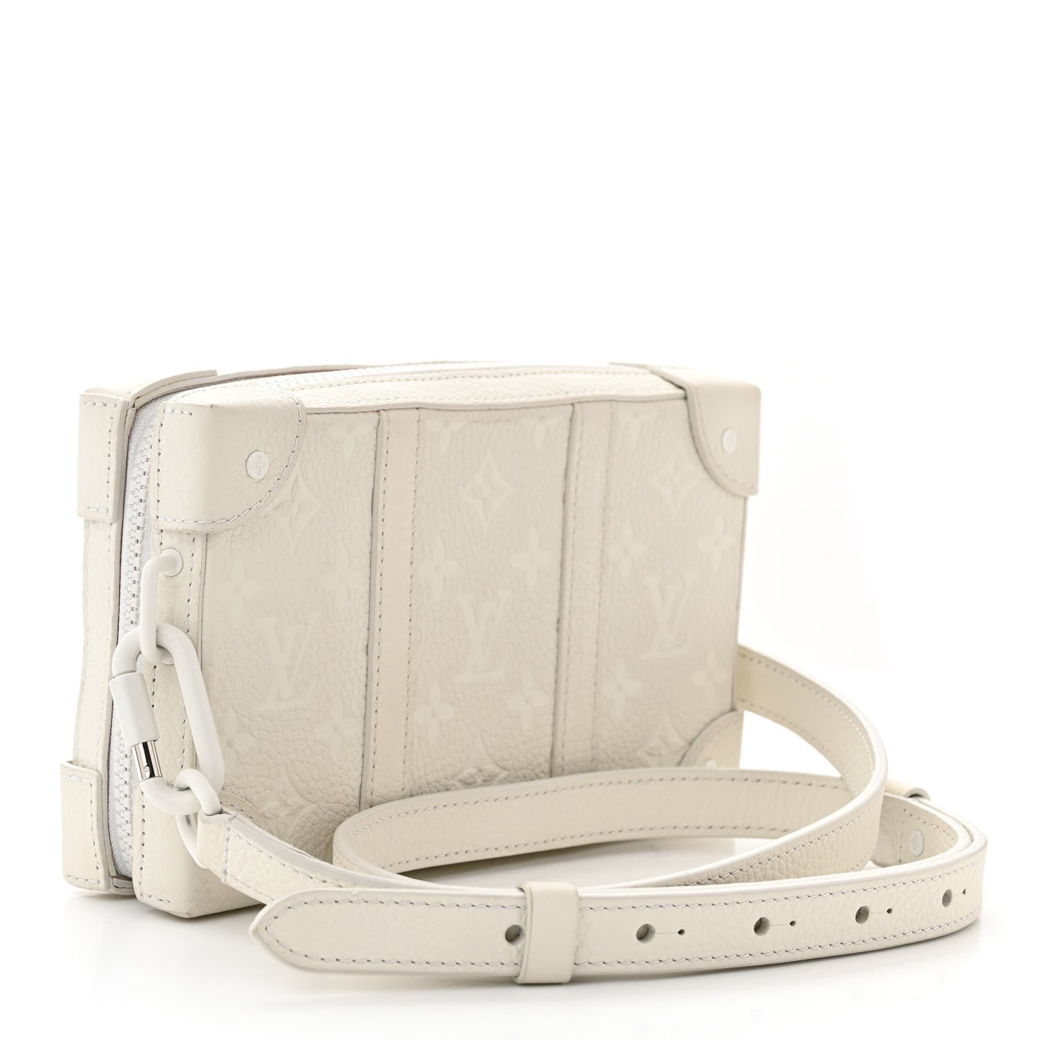 Louis Vuitton Taurillon Monogram LV Friends Soft Trunk Wallet White 3 of 10