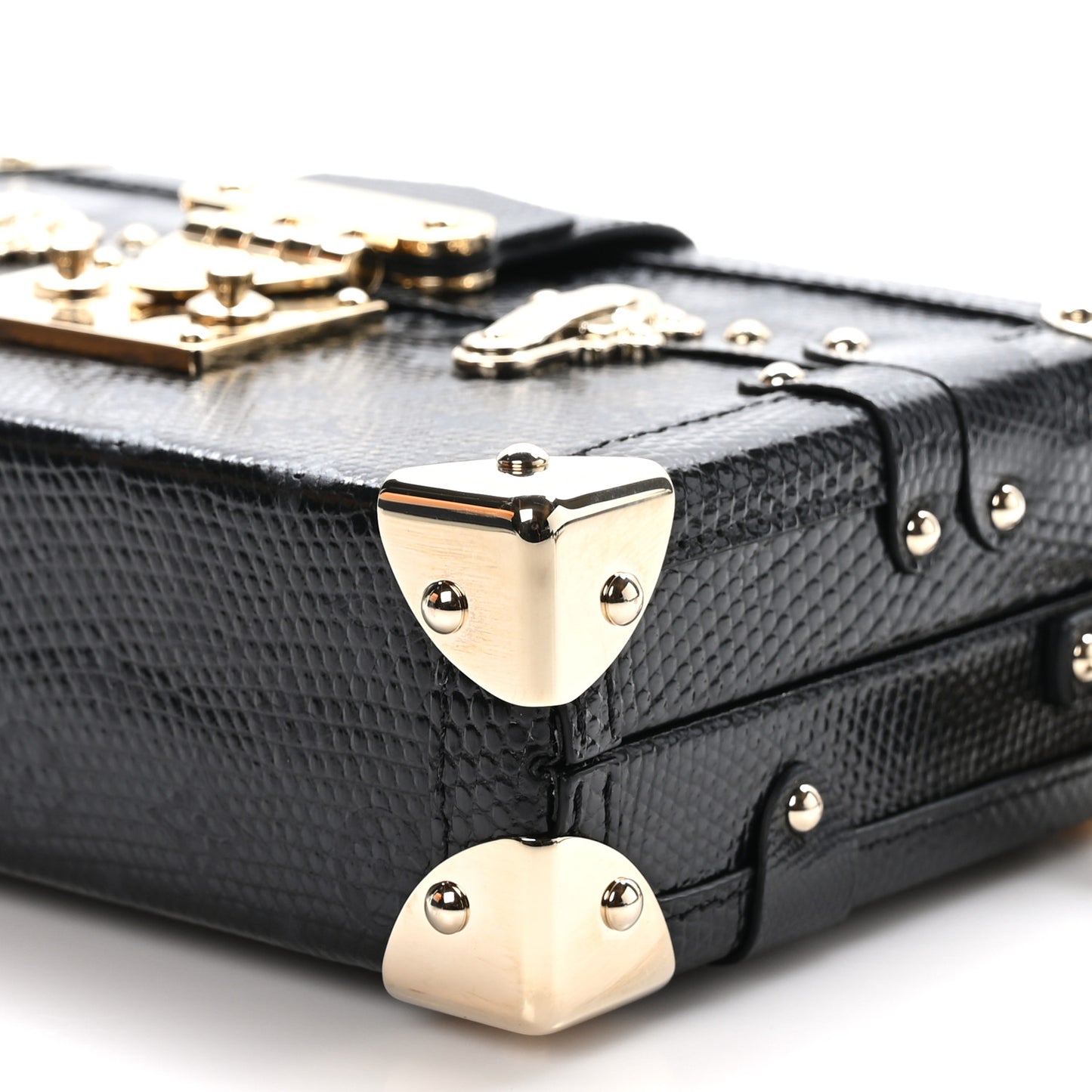 Lizard Petite Malle Black
