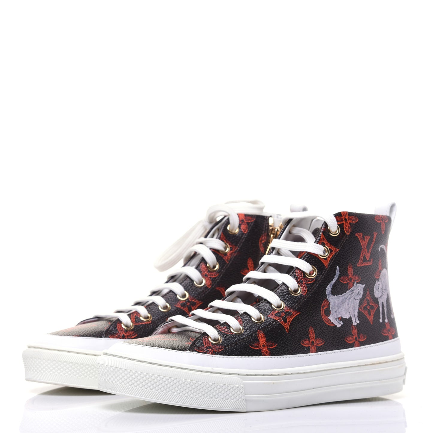 Catogram Stellar Sneaker Boots 35 Marron