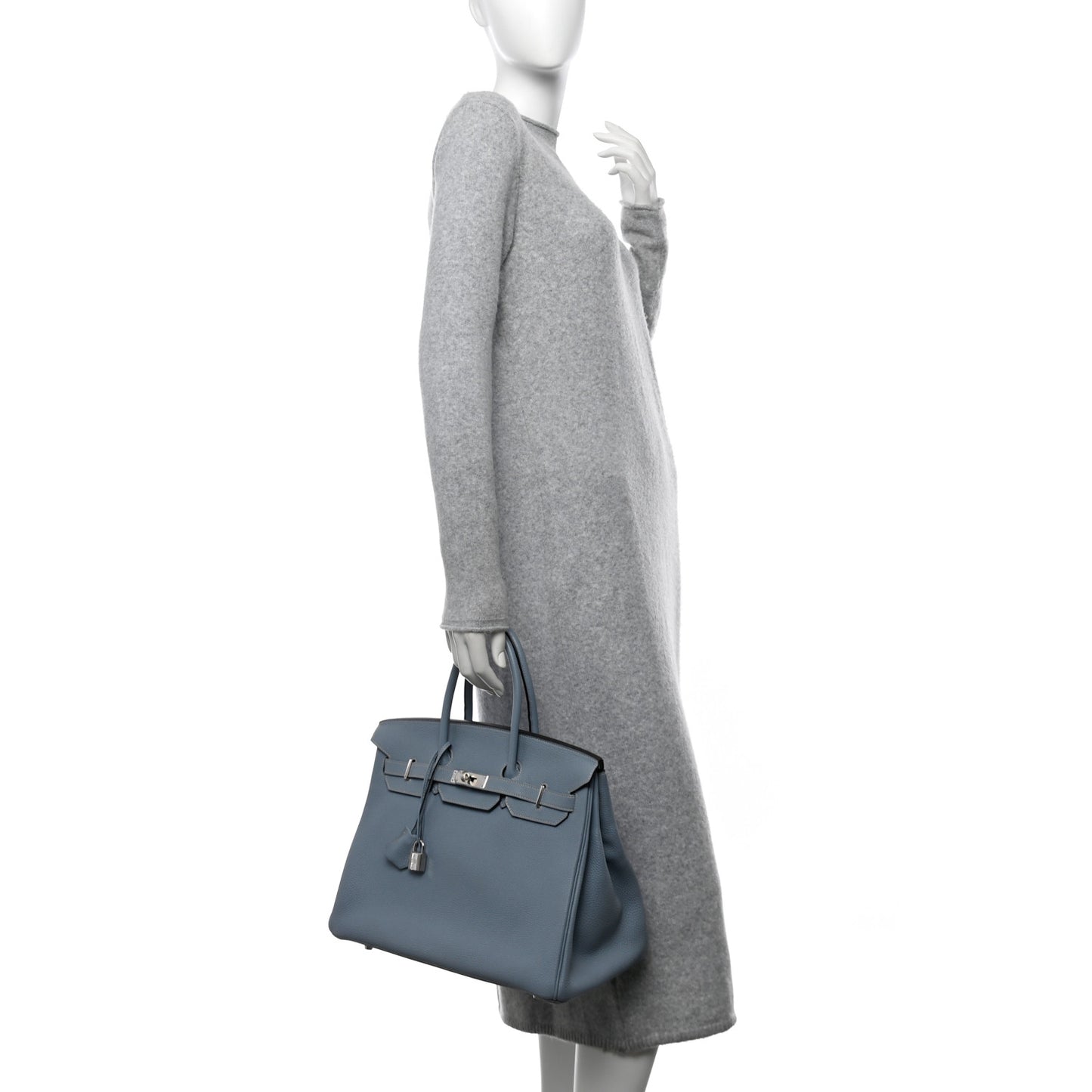 Togo BIRKIN 35 Bleu Lin