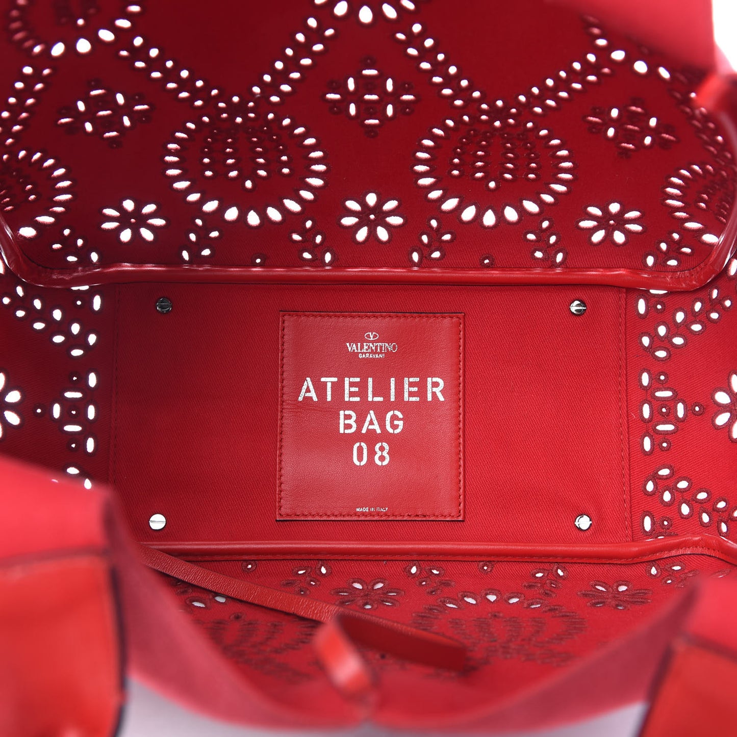 Canvas Atelier 08 San Gallo Edition Large Tote Bag Red