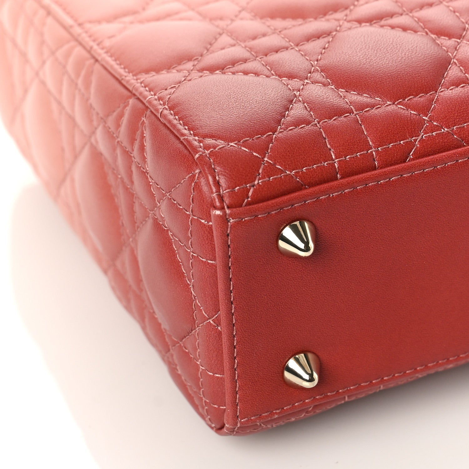 Christian Dior Lambskin Cannage Gradient Small Lady Dior Pink 7 of 8