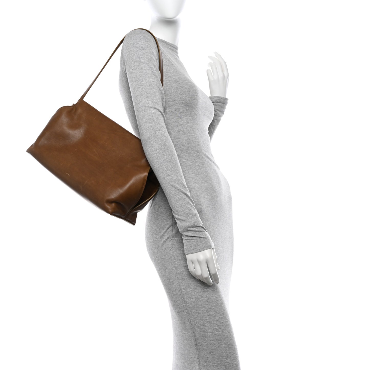 Saddle Calfskin Sienna Shoulder Bag Camel