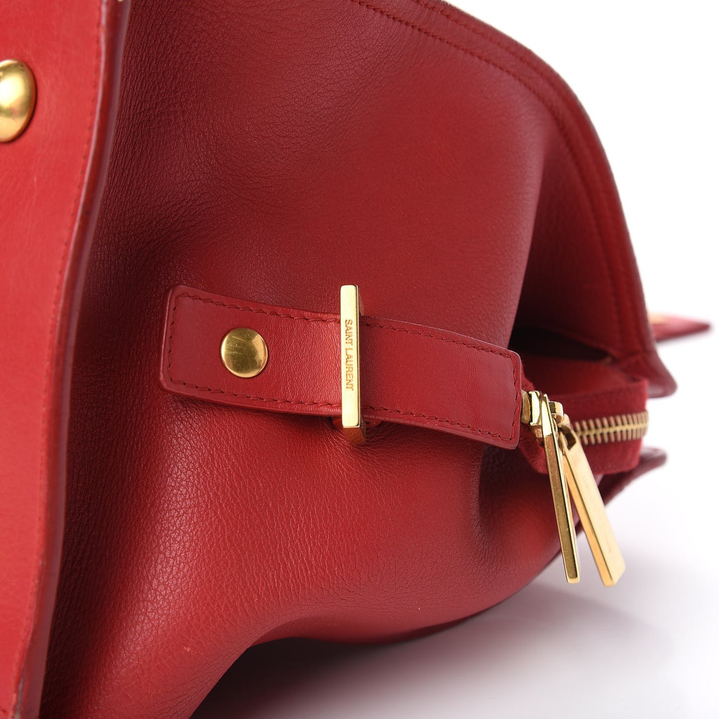 Calfskin Medium Classic Y Cabas Red