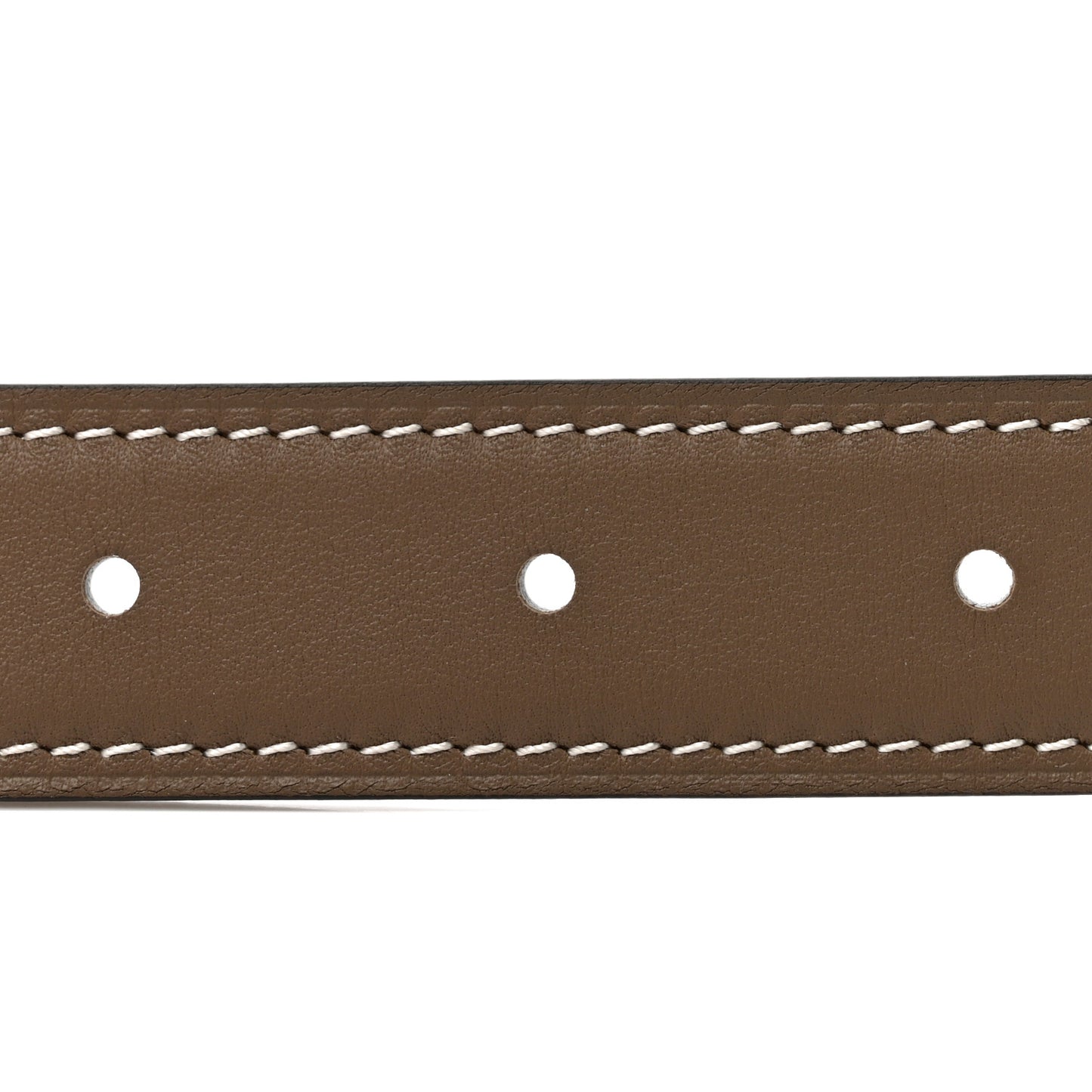 Epsom 32mm Guilloche H Belt 85 34 Etoupe White
