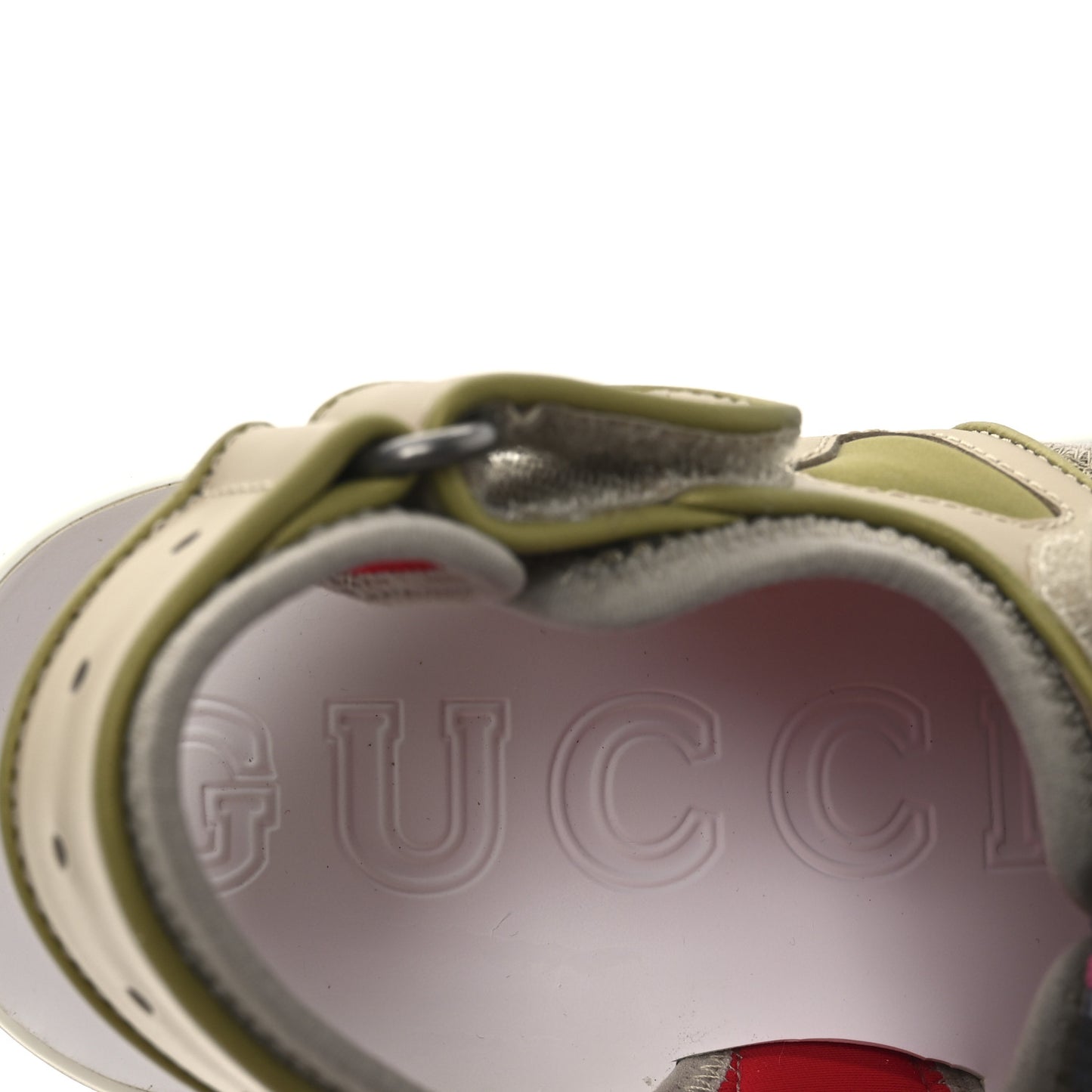 Mesh Fabric Tinsel Sport Sandals 36.5 Loess Sand Box Pink