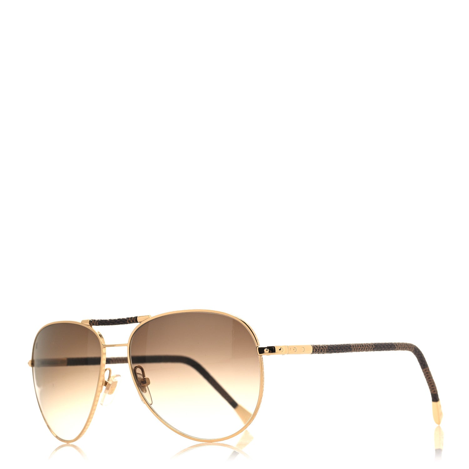 Louis Vuitton Damier Ebene Conspiration Pilote Aviator Sunglasses
