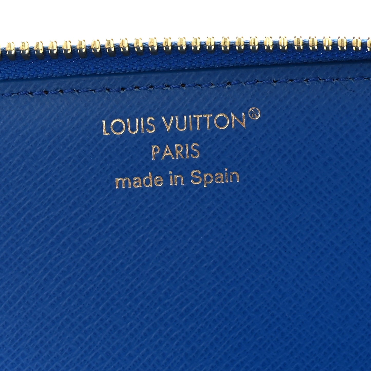 Monogram Charlotte Pencil Pouch Blue