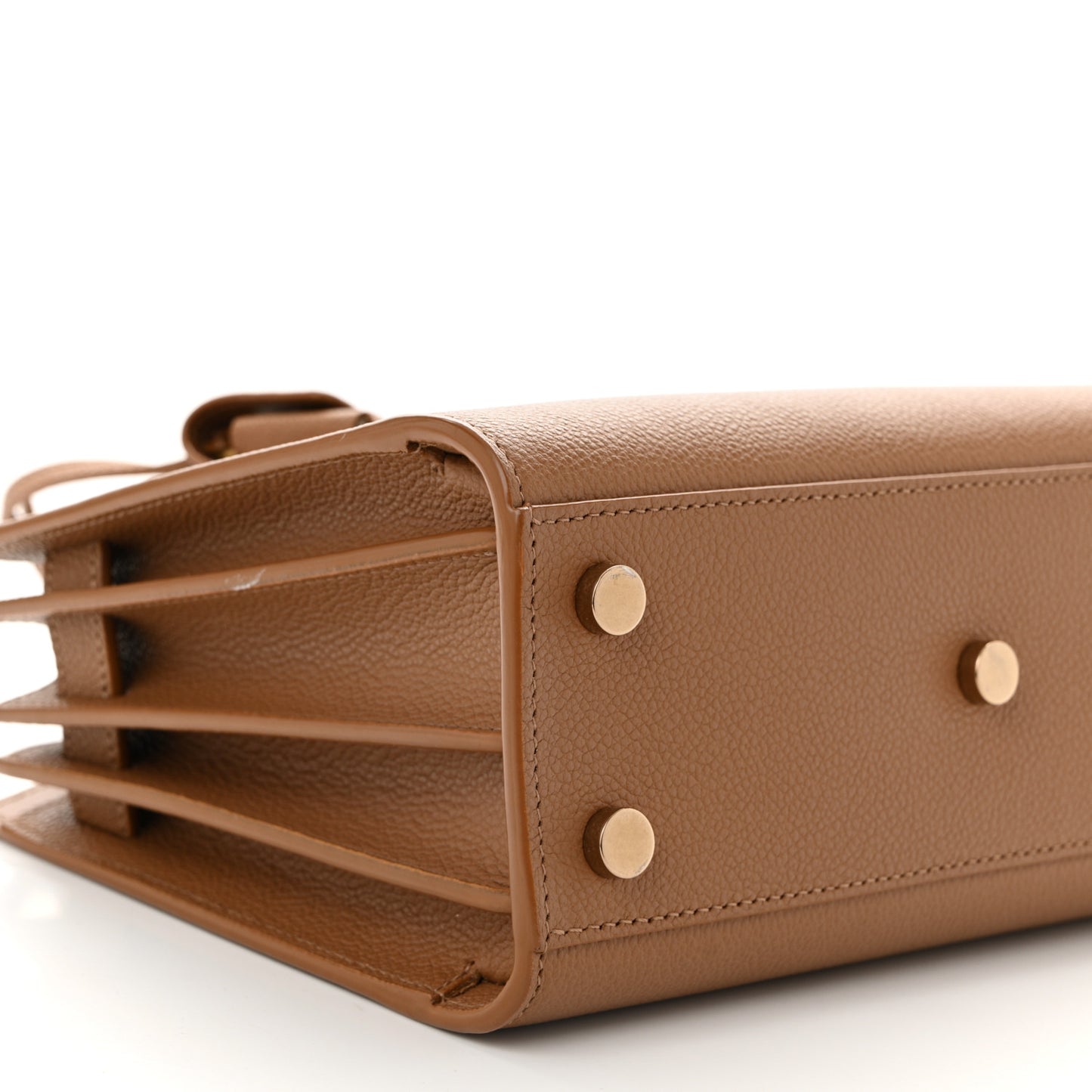 Grained Calfskin Nano Sac De Jour Cinnamon