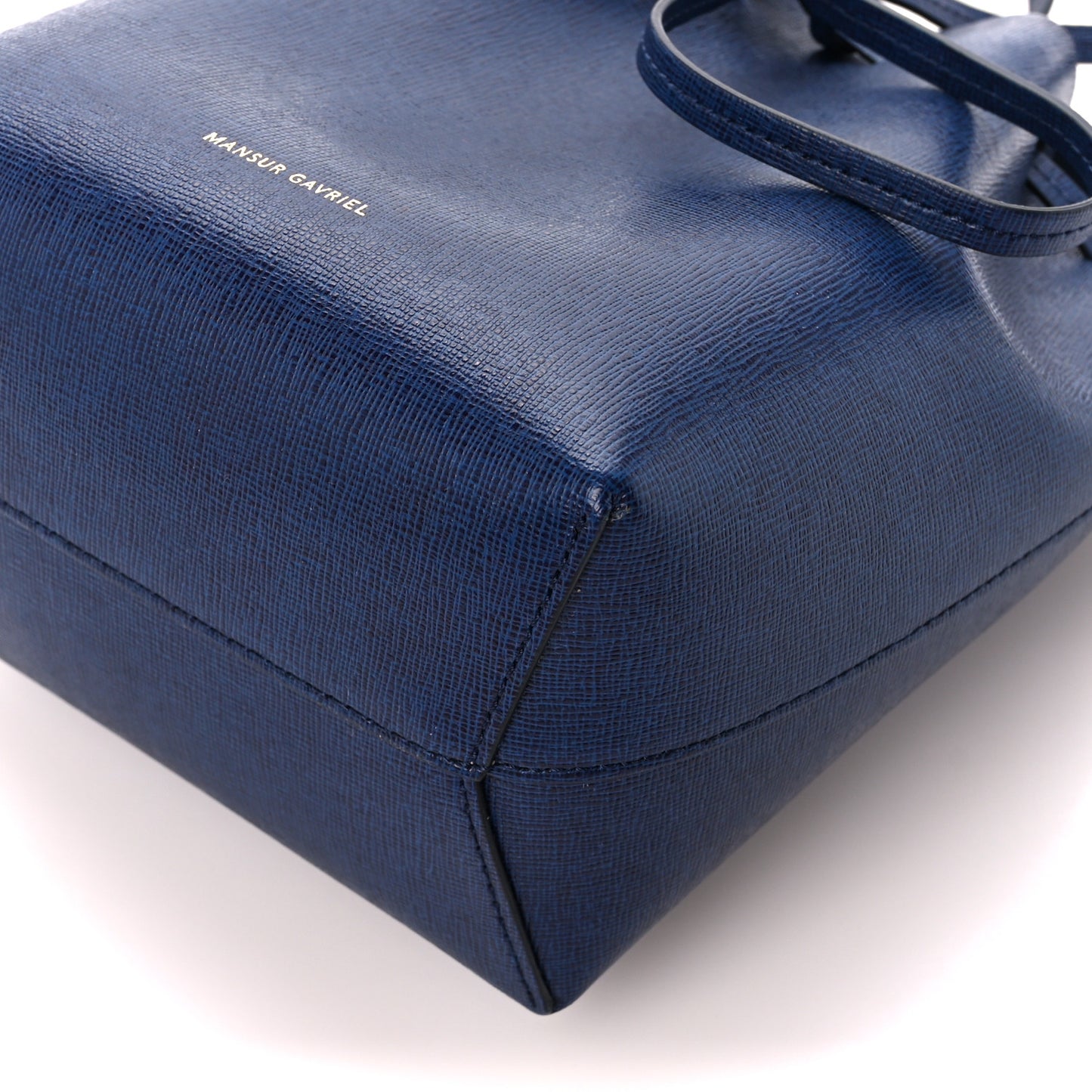 Saffiano Mini Bucket Bag Blue