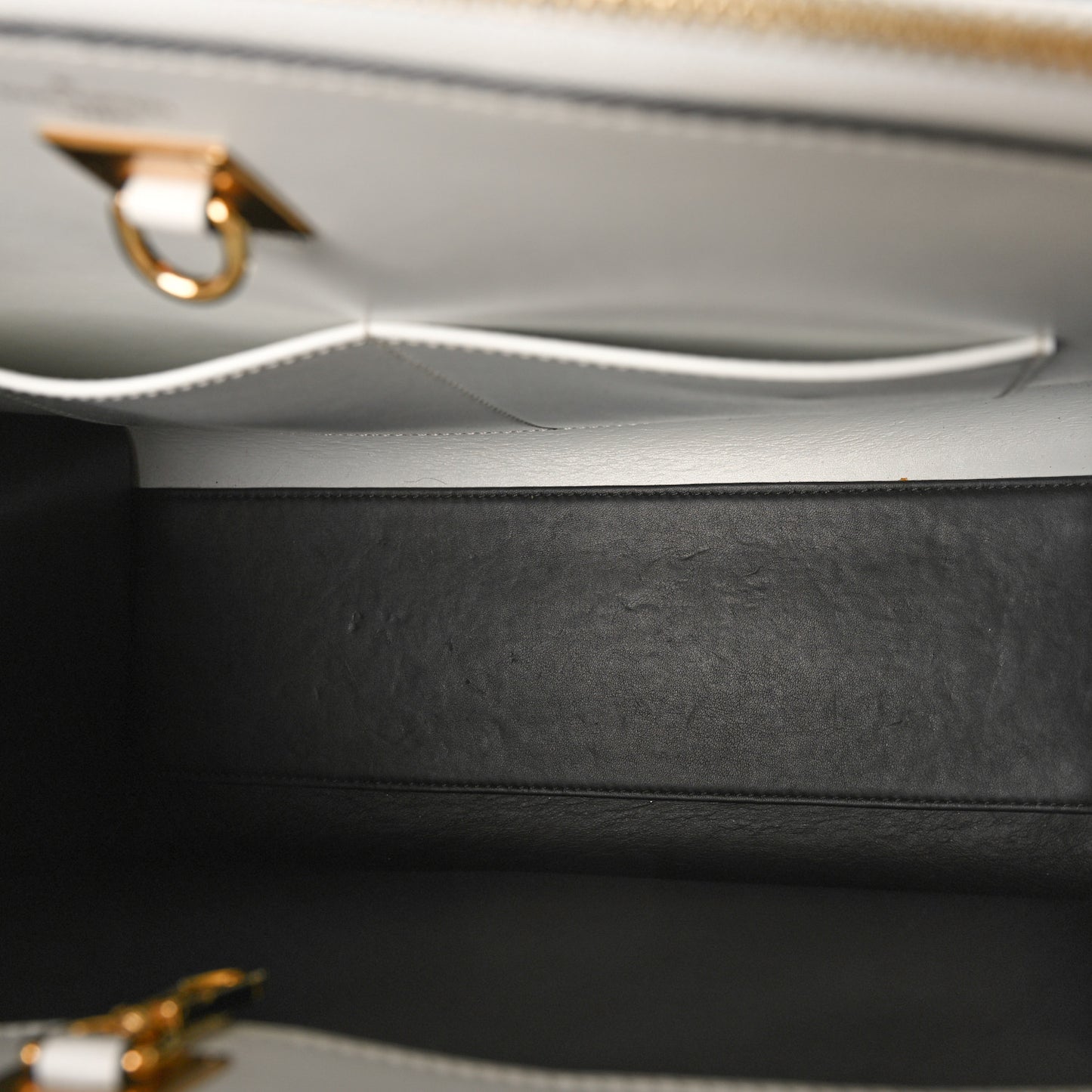 Calfskin Monogram City Steamer MM Black White