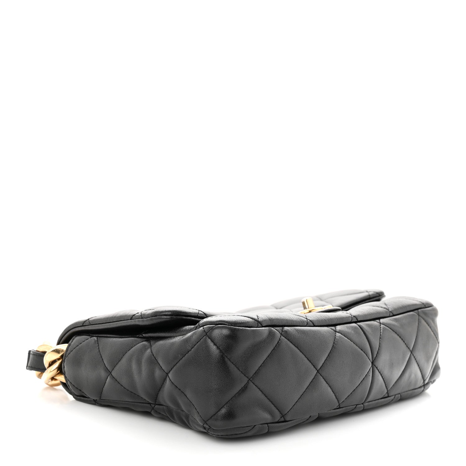 Chanel Lambskin Quilted Large CC Funky Town Flap Black 4 of 12