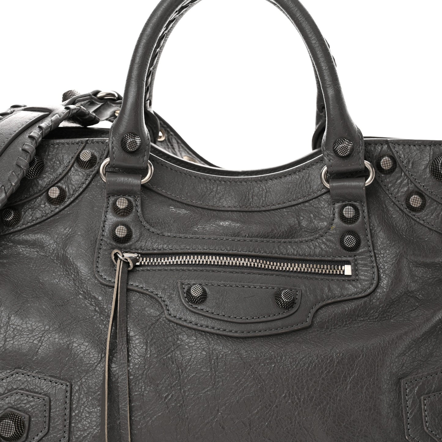 Agneau Arena Neo Cagole City Handbag Dark Grey