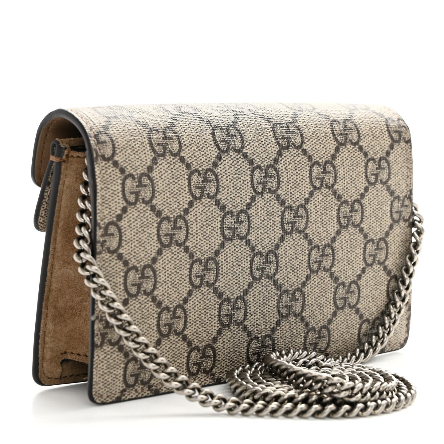 GG Supreme Monogram Super Mini Dionysus Shoulder Bag Taupe