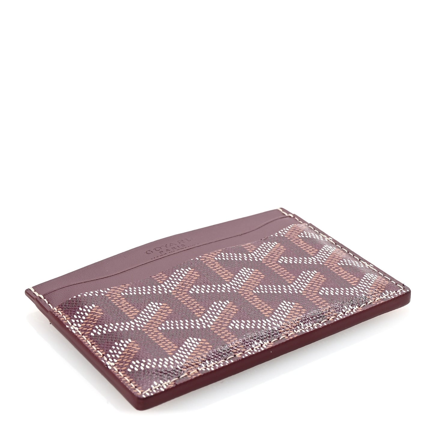 Goyardine Saint Sulpice Card Holder Bordeaux