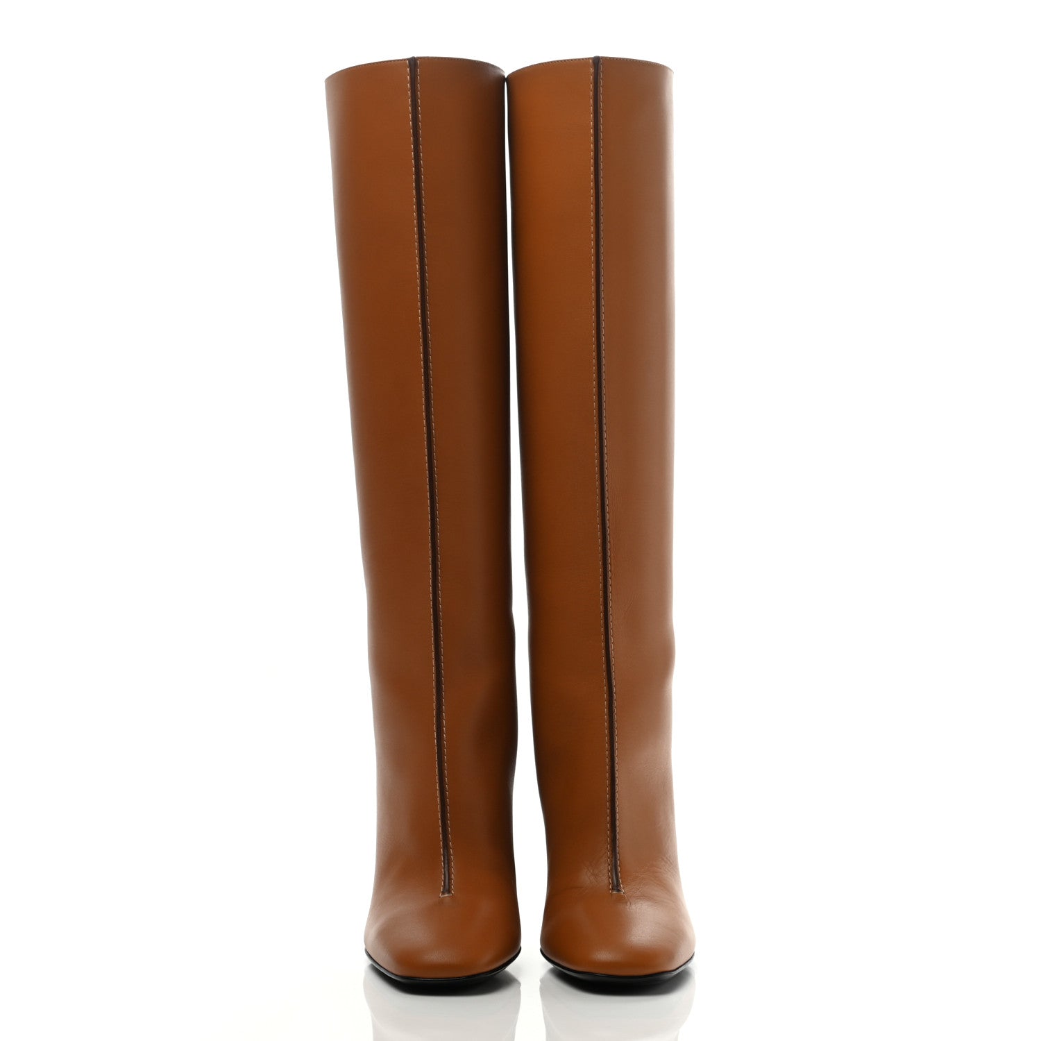 Hermes Calfskin Dressage Boots 36 Beige Dore 2 of 7