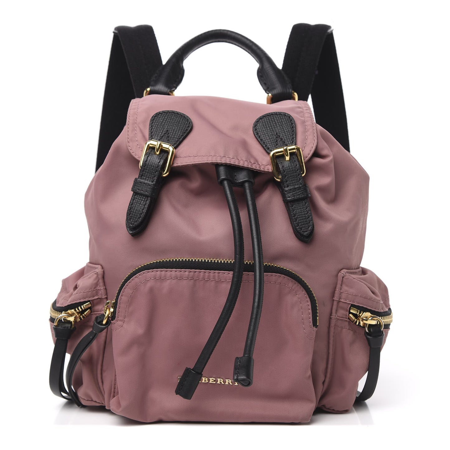 Nylon Small Rucksack Backpack Mauve Pink