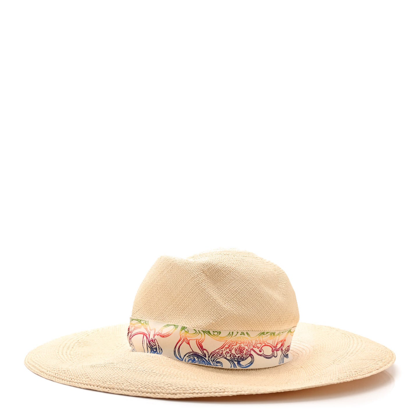 Straw Panama Brisa Brides De Gala Hat 57 Naturel Multicolore