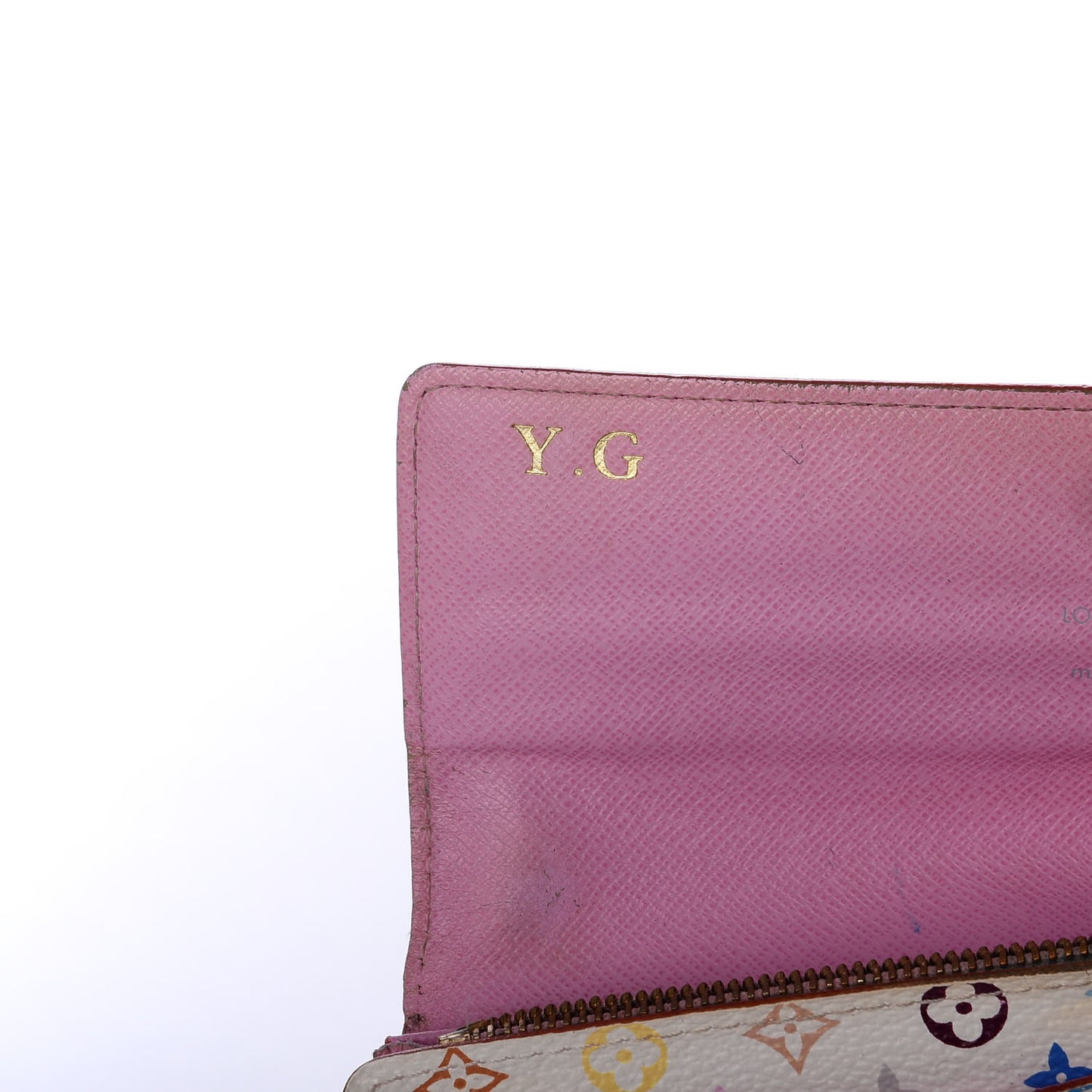 Monogram Multicolor Sarah Wallet White Litchi