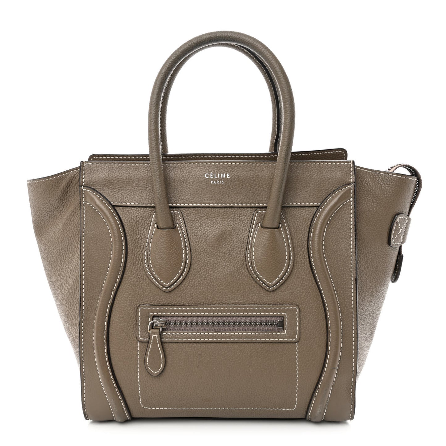 Drummed Calfskin Micro Luggage Souris