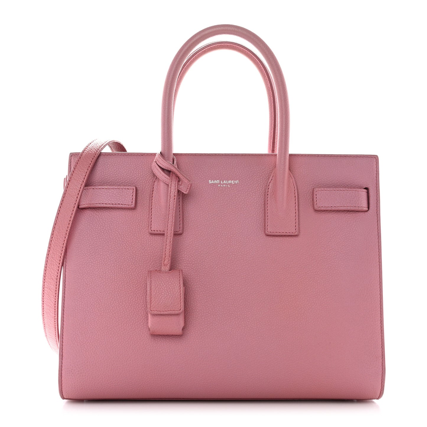 Grained Calfskin Baby Sac De Jour Dark Rose