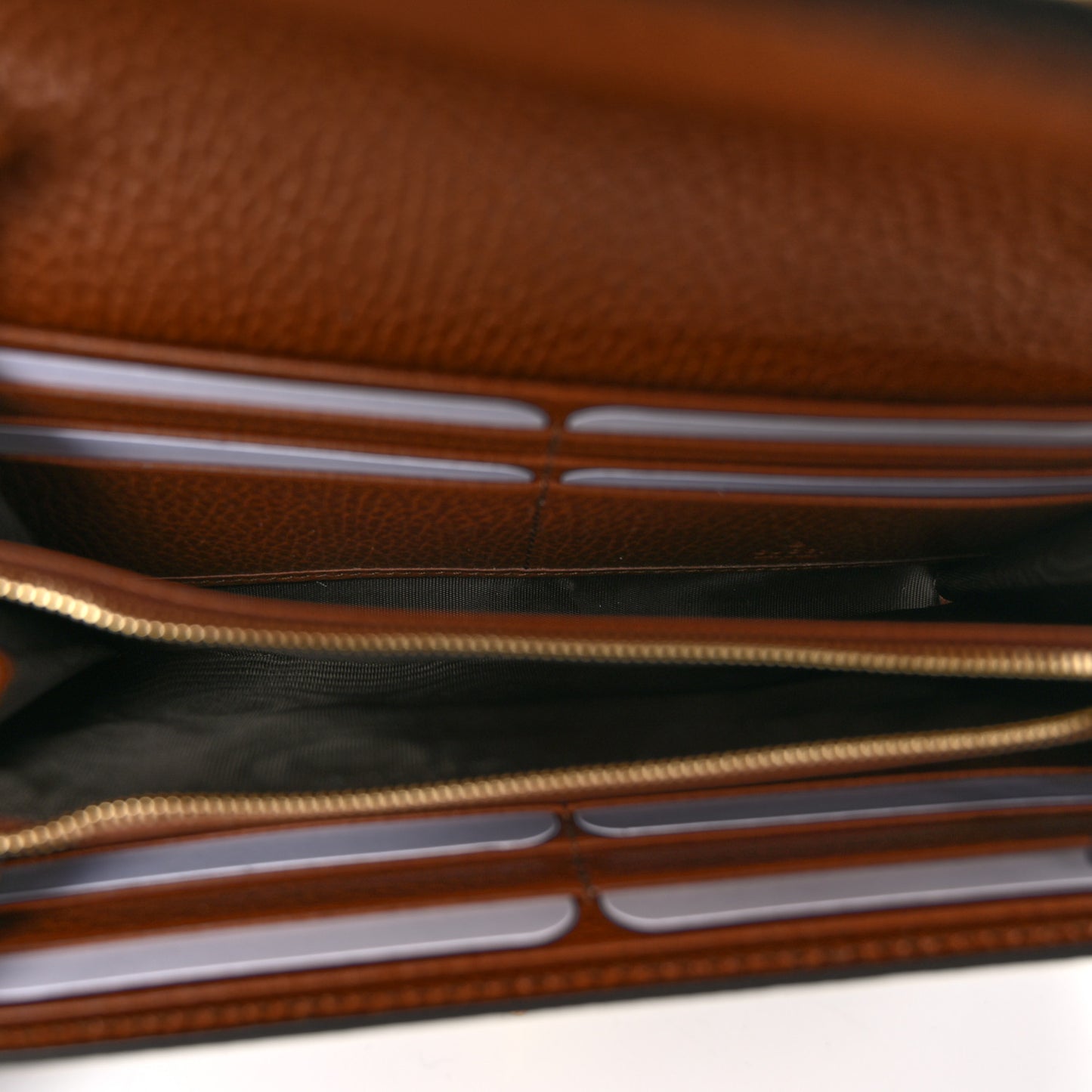 New Denim GG Monogram Jackie 1961 Chain Wallet Blue Tea Cuir