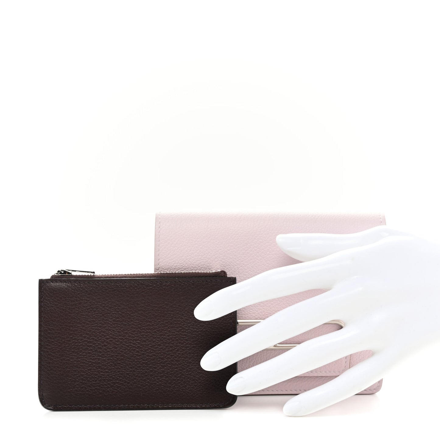 Evercolor Bi-Color Roulis Slim Wallet Mauve Pale Rouge Sellier