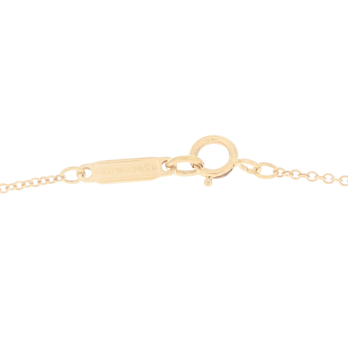 18K Yellow Gold Diamond 1837 Circle Pendant Necklace