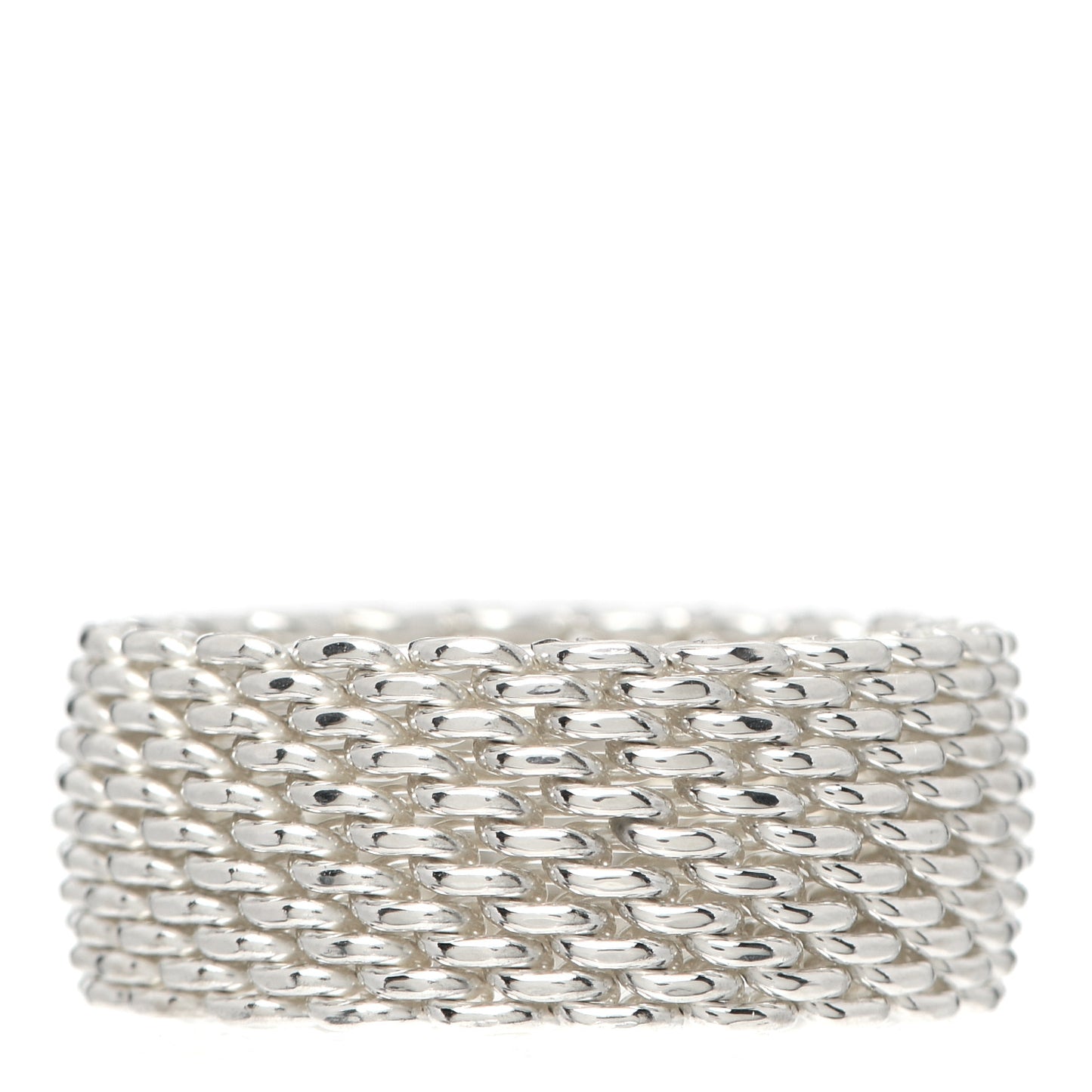 Sterling Silver Somerset Mesh Ring 58 8.5