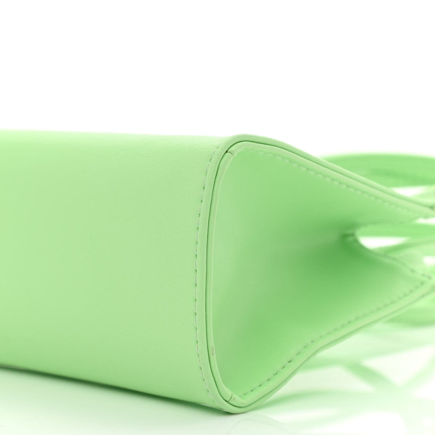 Vegan Leather Small Shopping Bag Double Mint
