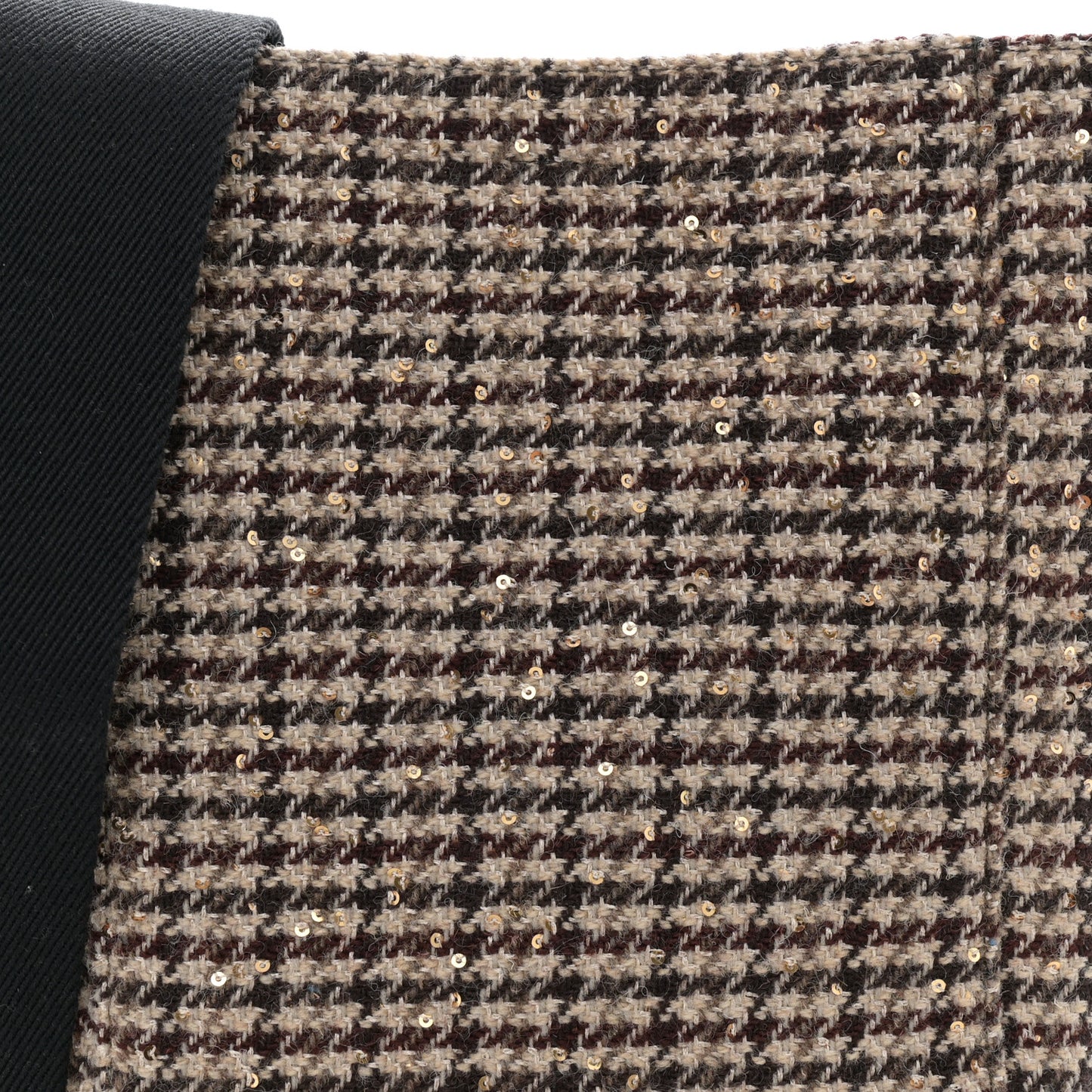 Tweed Small Sangle Bucket Bag Beige