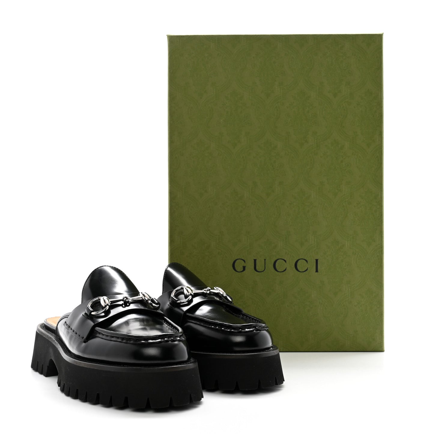 Magnum Calfskin Womens Horsebit Platform Mules 37.5 Black