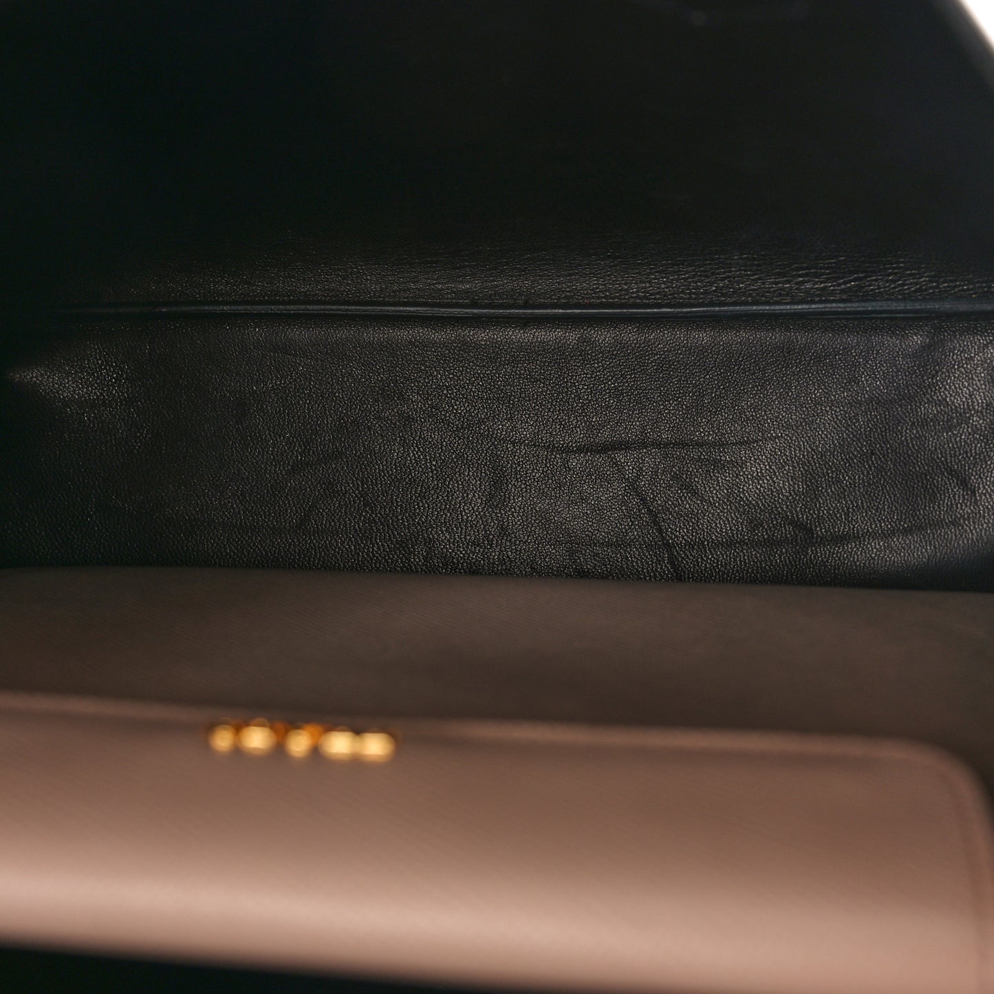 Saffiano Cuir Large Double Bag Cammeo