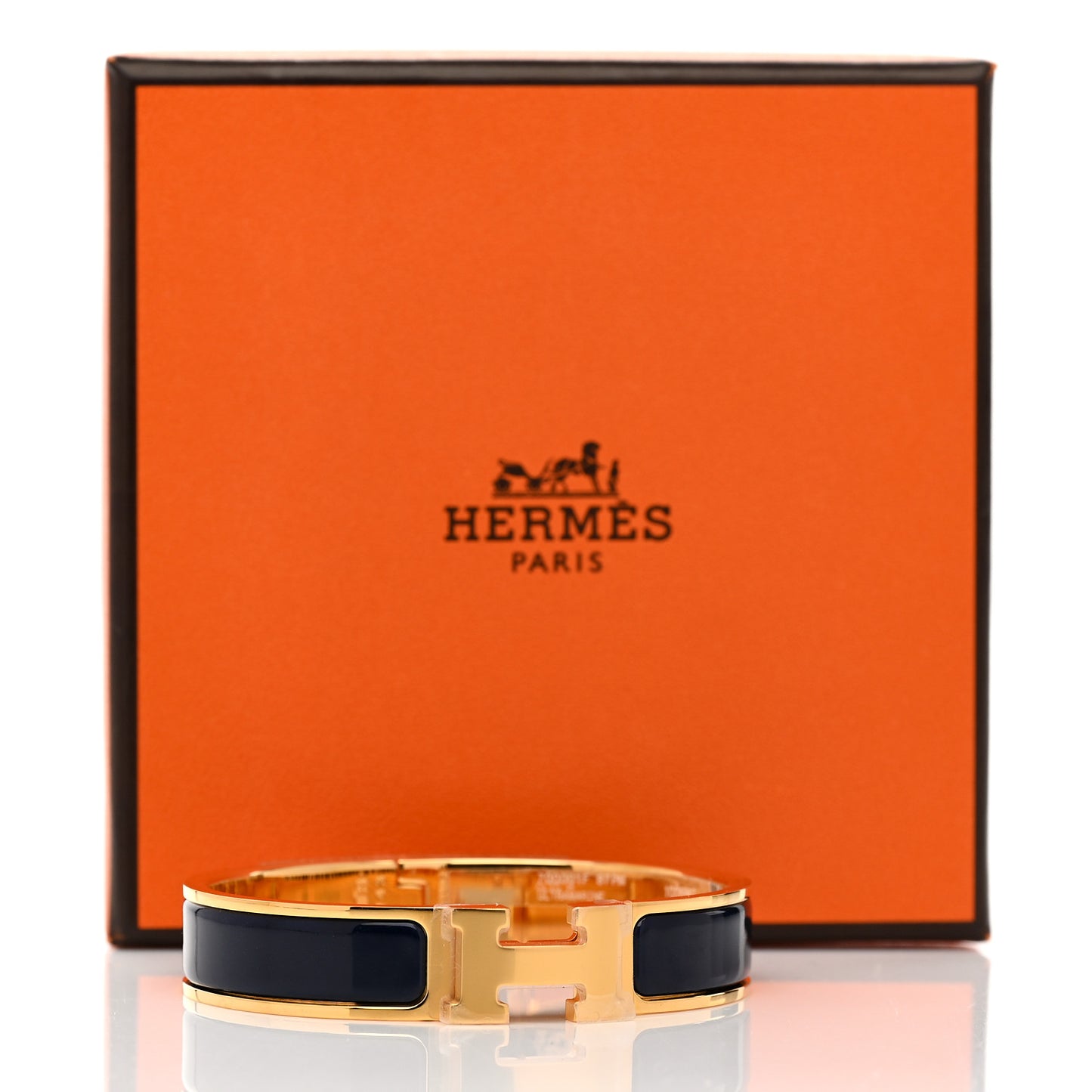 Enamel Narrow Clic Clac H Bracelet PM Ultramarine