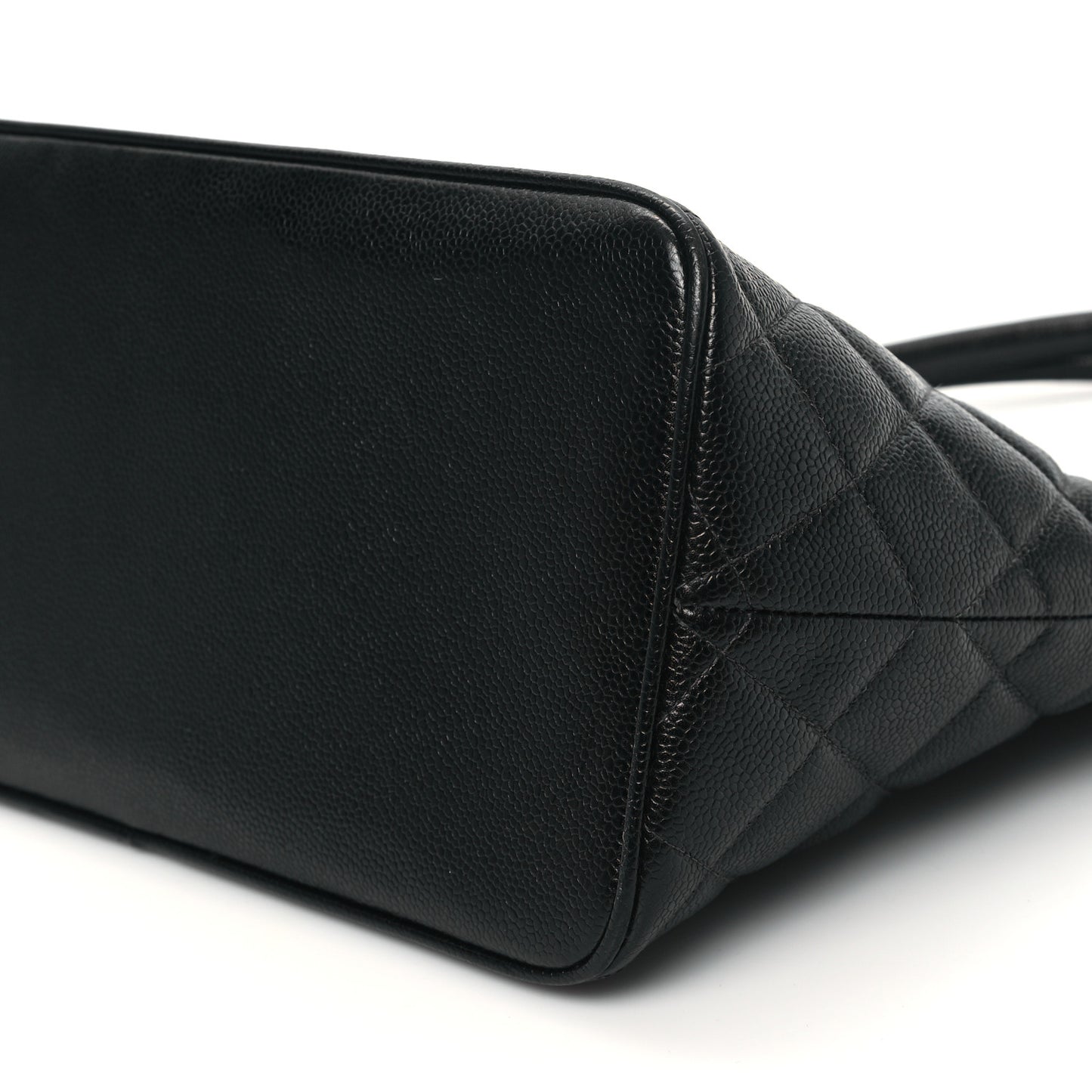 Caviar Quilted Medallion Tote Black