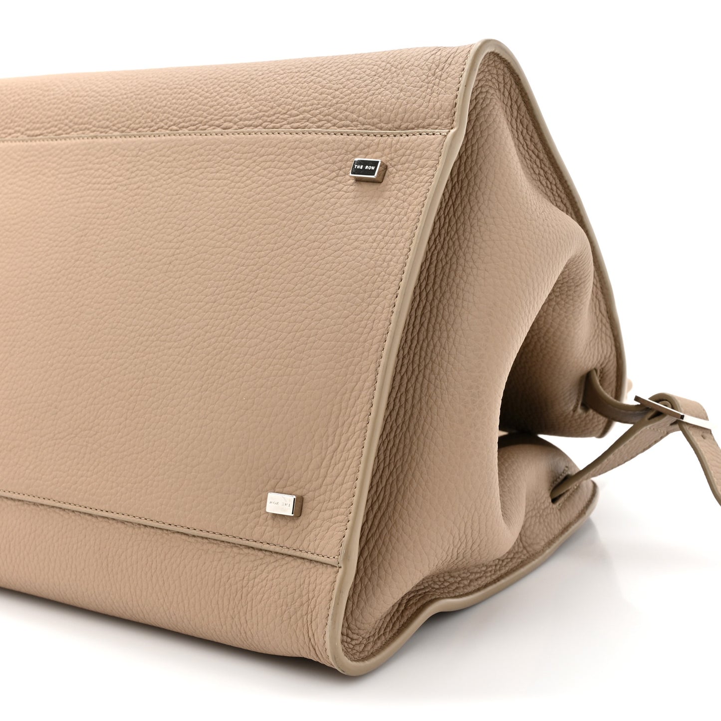 Matte Grained Calfskin Soft Margaux 15 Dark Taupe