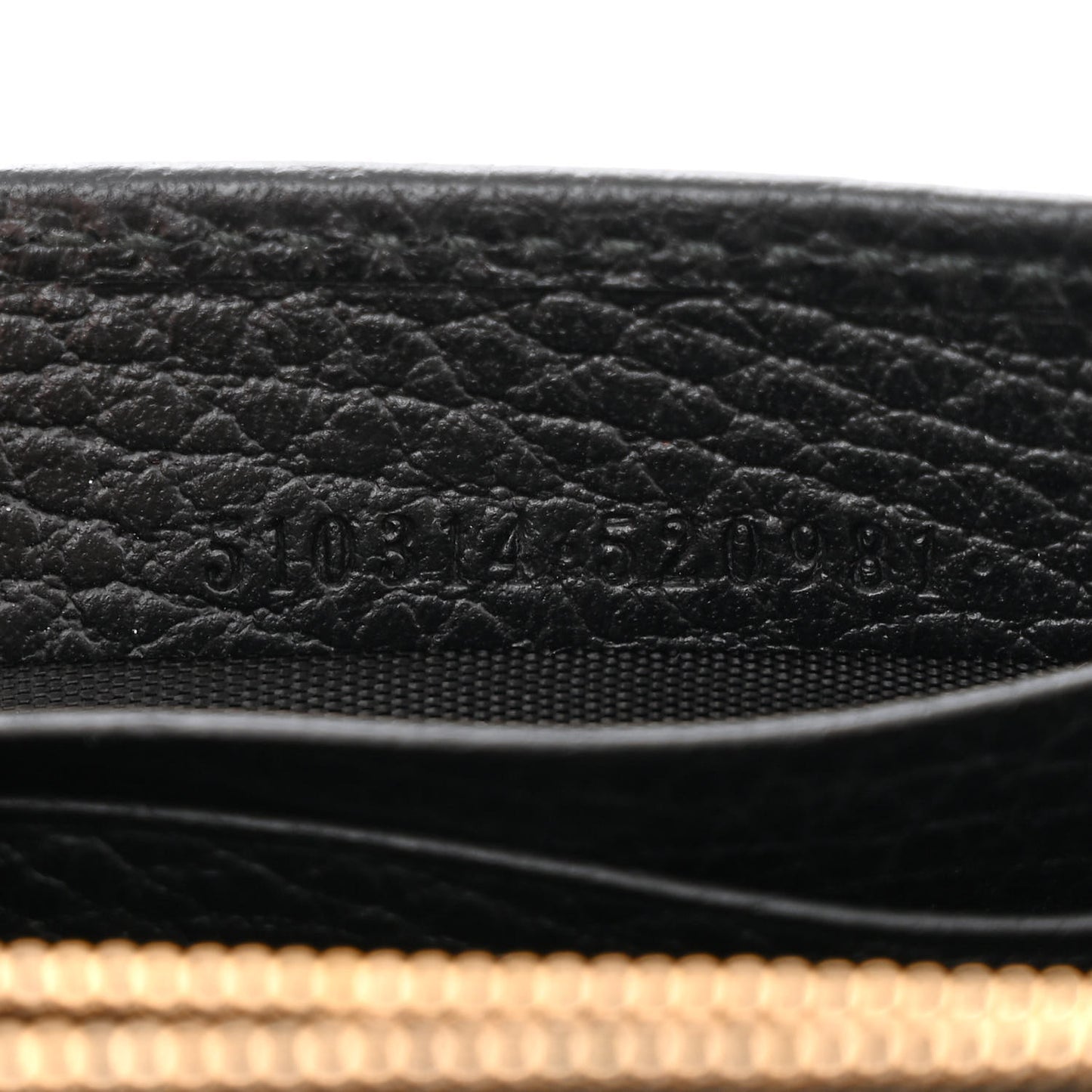 Dollar Calfskin Interlocking G Chain Wallet Black
