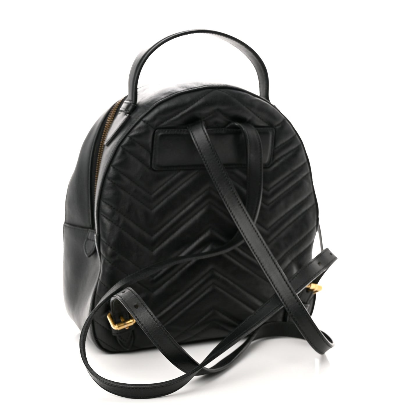 Calfskin Matelasse GG Marmont Backpack Black