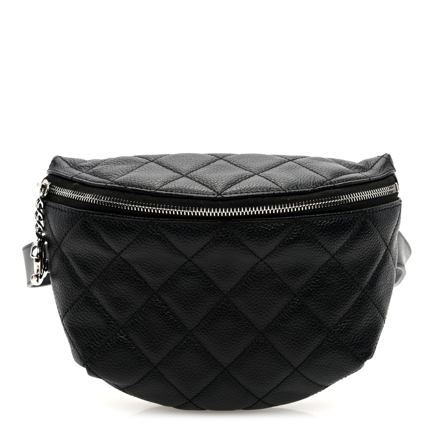 Chanel Grained Calfskin Quilted Waist Belt Bag Black 1 of 10