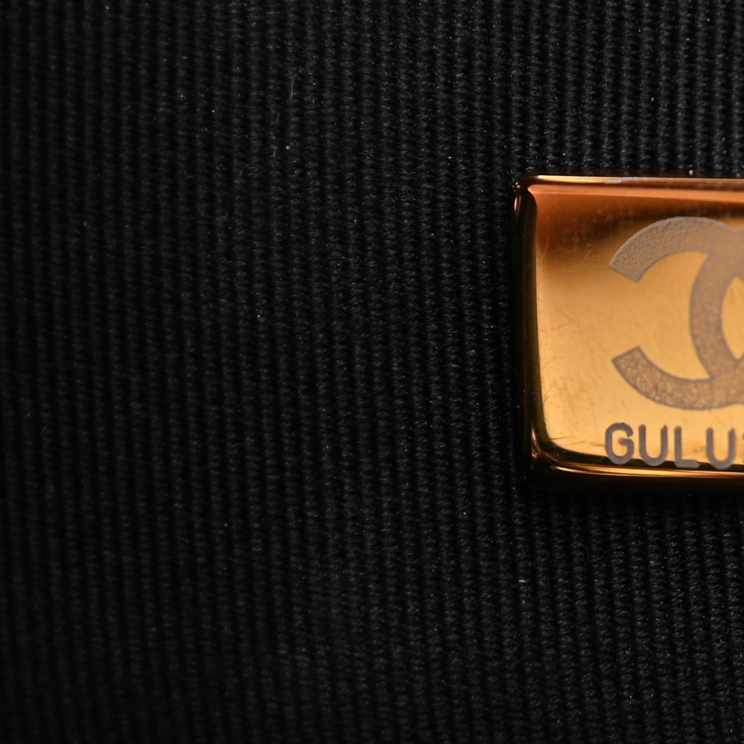 Caviar Quilted Flap Bucket Bag Black