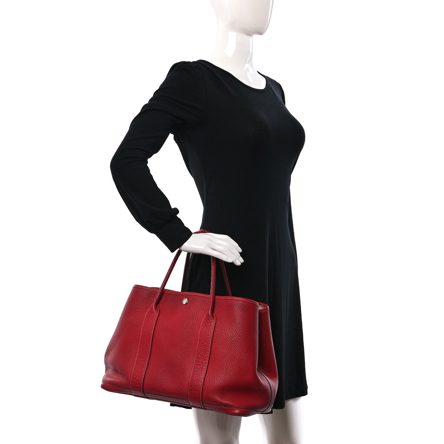 Hermes Vache Country Garden Party 36 MM Rouge Casaque 2 of 15
